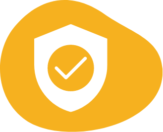 Check mark within a shield